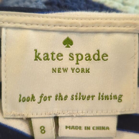Kate Spade New York Blue & white dress size 8 - Picture 2 of 6